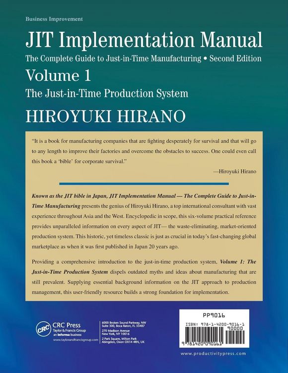 Produktbild: JIT Implementation Manual -- The Complete Guide to Just-In-Time Manufacturing