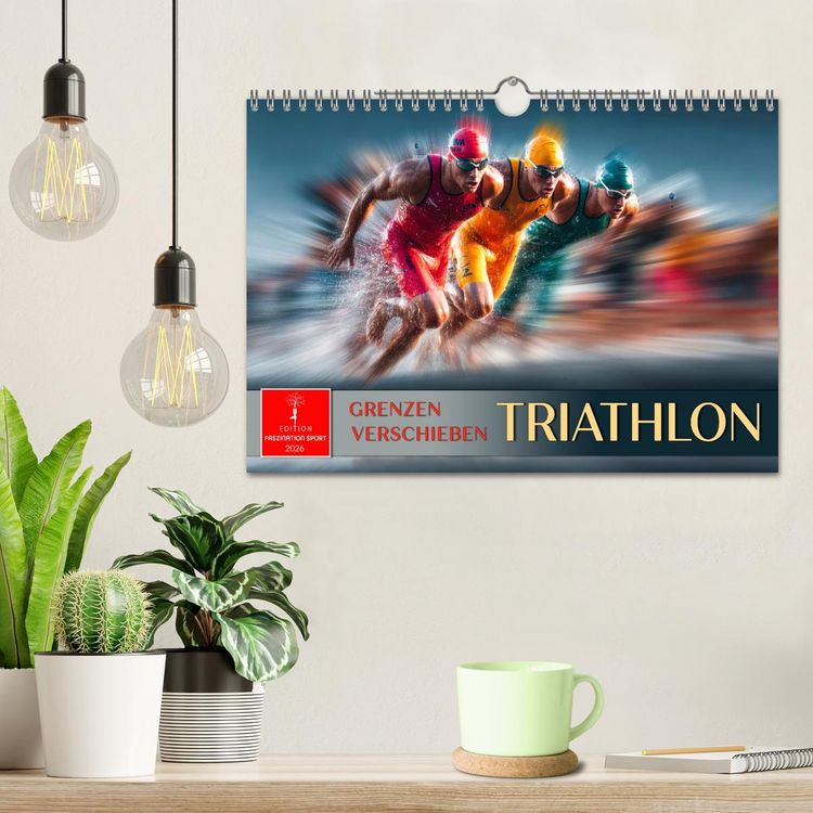 Produktbild: Triathlon - Grenzen verschieben (Wandkalender 2026 DIN A4 quer), CALVENDO Monatskalender