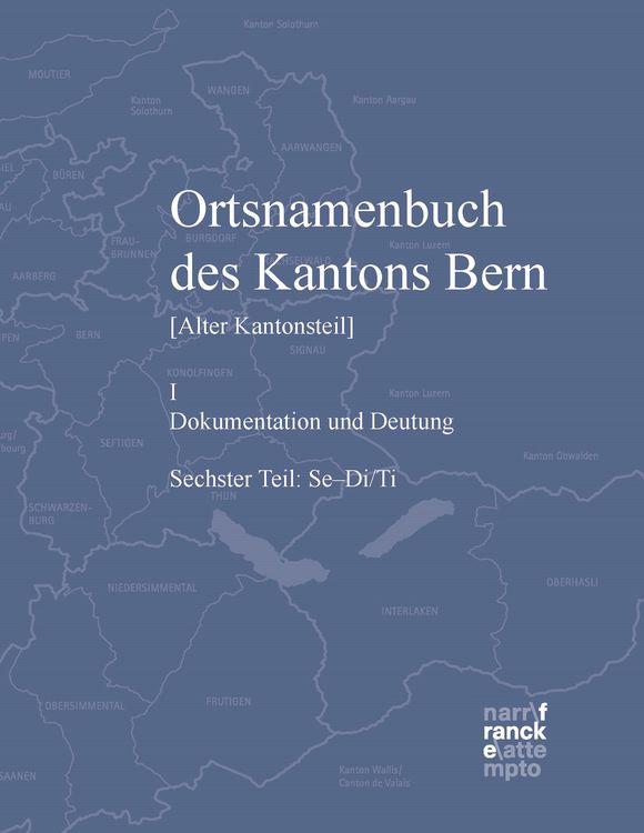 Produktbild: Ortsnamenbuch des Kantons Bern. Teil 6 (Se-Di/Ti)