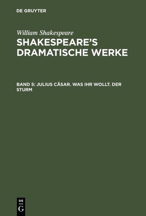 Produktbild: Julius C&auml;sar. Was ihr wollt. Der Sturm