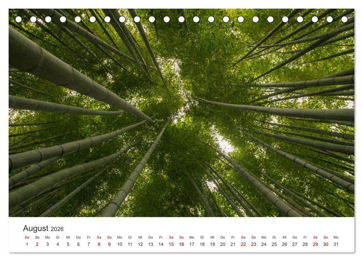 Produktbild: Japanischer Herbst und Laub (Tischkalender 2026 DIN A5 quer), CALVENDO Monatskalender