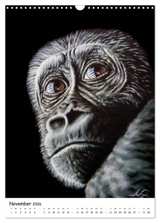 Produktbild: Wildlife Portraits (Wandkalender 2026 DIN A3 hoch), CALVENDO Monatskalender