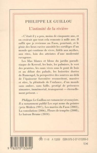 Produktbild: L'intimit&eacute; de la rivi&egrave;re