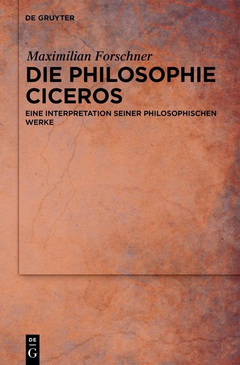 Produktbild: Die Philosophie Ciceros