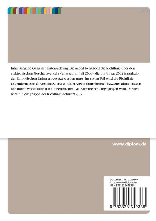 Produktbild: Die Harmonisierung des elektronischen Gesch&auml;ftsverkehrs im Binnenmarkt - &Ouml;sterreichs Privatrecht davor und danach