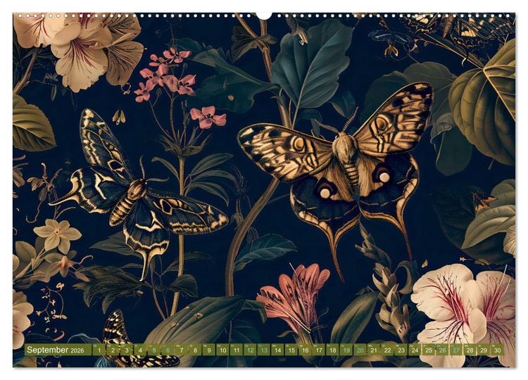 Produktbild: Gartengefl&uuml;ster - Tierische Besucher in der Bl&uuml;tenf&uuml;lle (hochwertiger Premium Wandkalender 2026 DIN A2 quer), Kunstdruck in Hochglanz