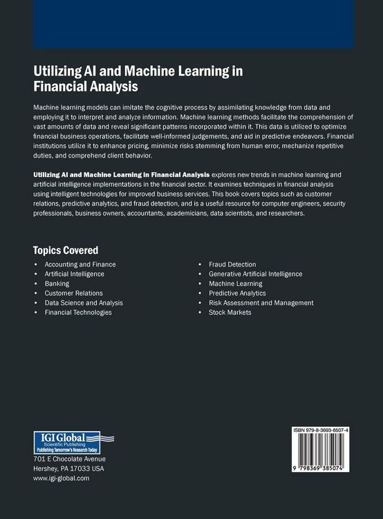 Produktbild: Utilizing AI and Machine Learning in Financial Analysis