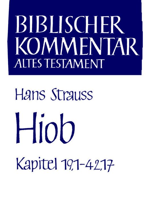 Produktbild: Hiob (Kapitel 19,1-42,17)