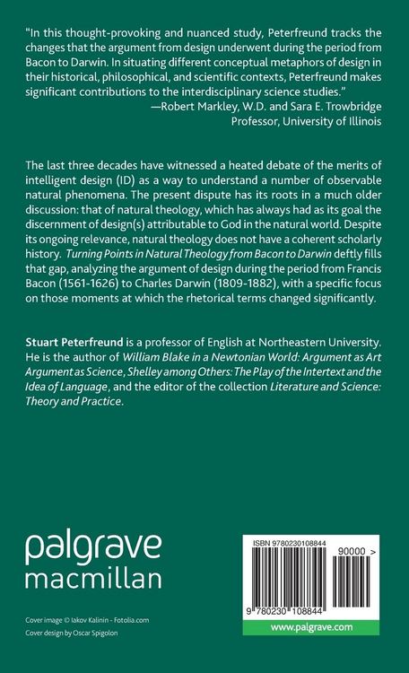 Produktbild: Turning Points in Natural Theology from Bacon to Darwin