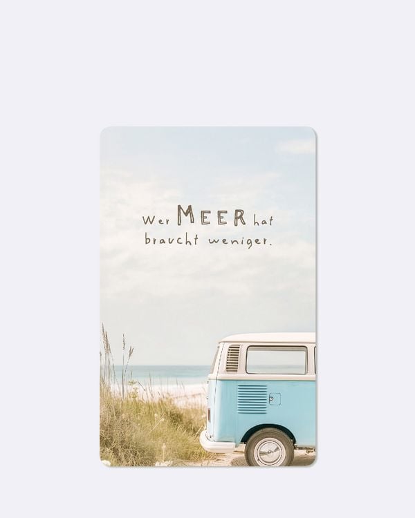 Produktbild: Lunacard Postkarte *Wer Meer hat braucht weniger