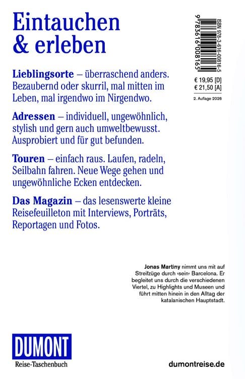 Produktbild: DUMONT Reise-Taschenbuch Reisef&uuml;hrer Barcelona