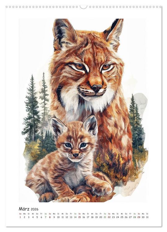 Produktbild: Wild und vertraut (hochwertiger Premium Wandkalender 2026 DIN A2 hoch), Kunstdruck in Hochglanz