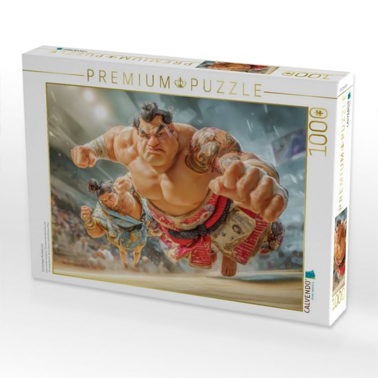 Produktbild: CALVENDO Puzzle Sumoringer Karikaturen | 1000 Teile Lege-Gr&ouml;&szlig;e 64x48cm Foto-Puzzle f&uuml;r gl&uuml;ckliche Stunden