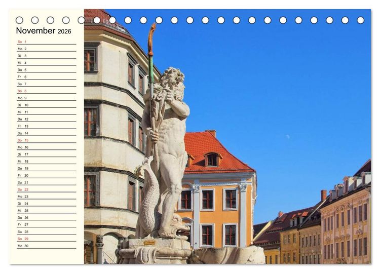 Produktbild: G&ouml;rlitz - Die Perle Niederschlesiens (Tischkalender 2026 DIN A5 quer), CALVENDO Monatskalender