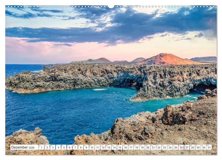 Produktbild: Lanzarote - Wo die Vulkane die Landschaft formten (Wandkalender 2026 DIN A2 quer), CALVENDO Monatskalender
