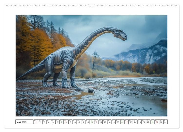 Produktbild: Giganten der Urzeit (Wandkalender 2026 DIN A2 quer), CALVENDO Monatskalender