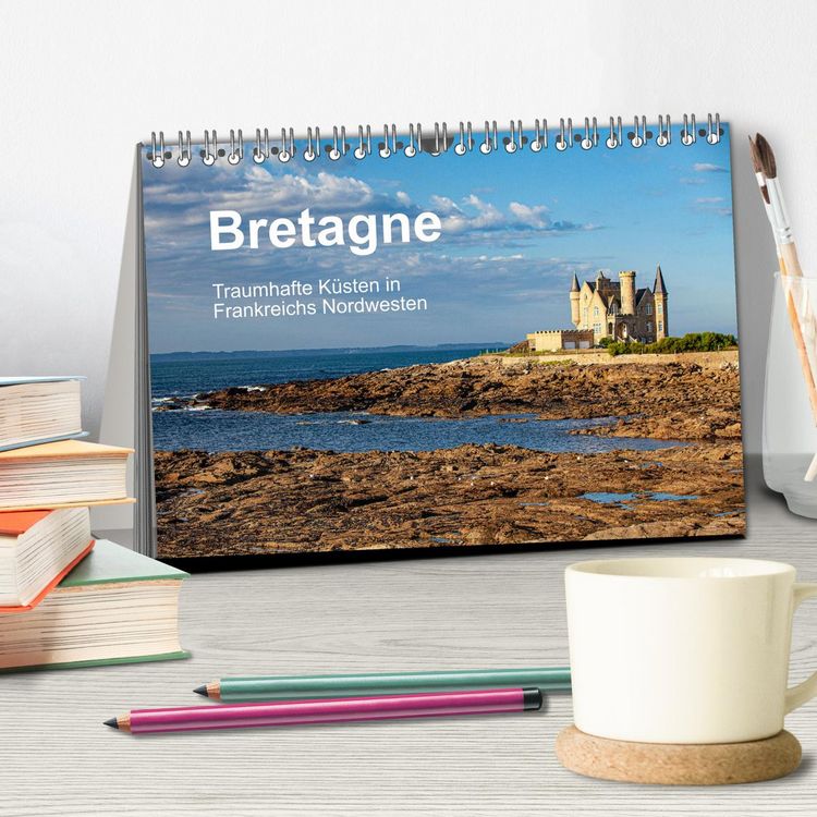 Produktbild: Bretagne Traumhafte K&uuml;sten in Frankreichs Nordwesten (Tischkalender 2026 DIN A5 quer), CALVENDO Monatskalender