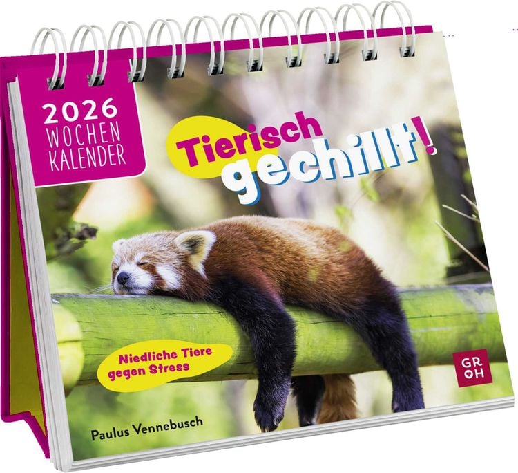 Produktbild: Mini-Wochenkalender 2026: Tierisch gechillt!