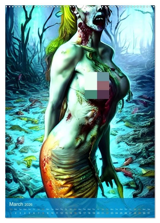 Produktbild: Sirens of the Undead Seas (Wall Calendar 2026 DIN A2 portrait), CALVENDO 12 Month Wall Calendar