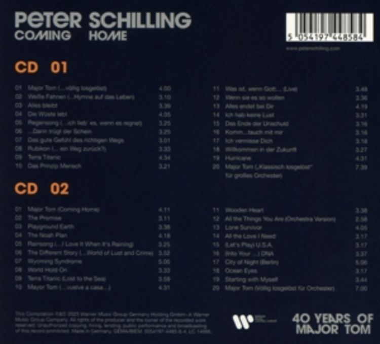 Produktbild: Coming Home-40Years of Major Tom