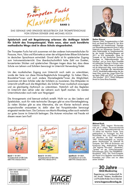 Produktbild: Trompeten Fuchs 2 - Klavier Begleitbuch
