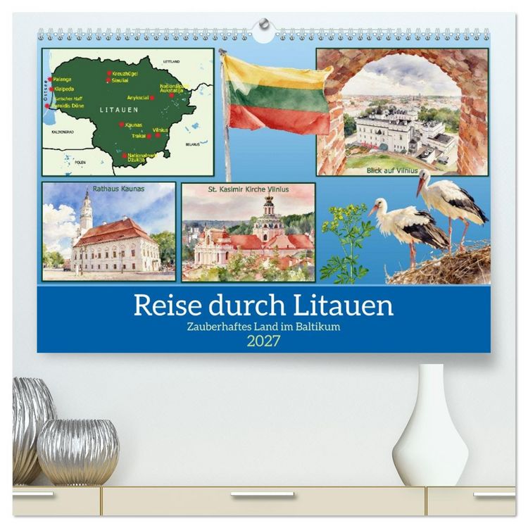 Produktbild: Reise durch Litauen (hochwertiger Premium Wandkalender 2027 DIN A2 quer), Kunstdruck in Hochglanz