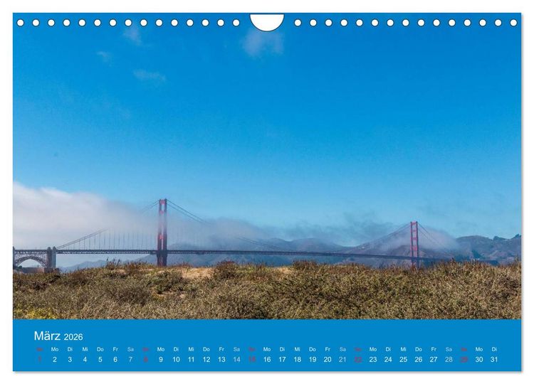 Produktbild: San Francisco - Wie ich es sehe (Wandkalender 2026 DIN A4 quer), CALVENDO Monatskalender