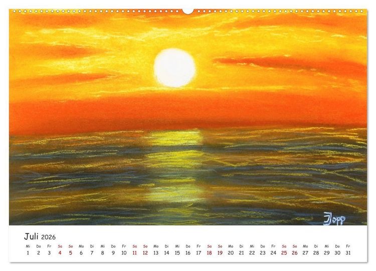 Produktbild: Urlaubsstimmung f&uuml;r das ganze Jahr (Wandkalender 2026 DIN A2 quer), CALVENDO Monatskalender