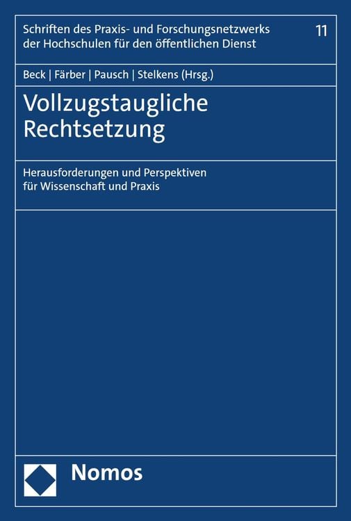 Produktbild: Vollzugstaugliche Rechtsetzung