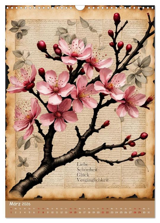 Produktbild: Geburtsblume, dein florales Sternzeichen (Wandkalender 2026 DIN A3 hoch), CALVENDO Monatskalender