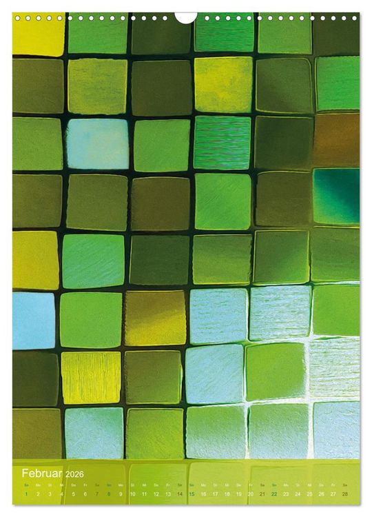 Produktbild: MOSAIK-VISIONEN (Wandkalender 2026 DIN A3 hoch), CALVENDO Monatskalender