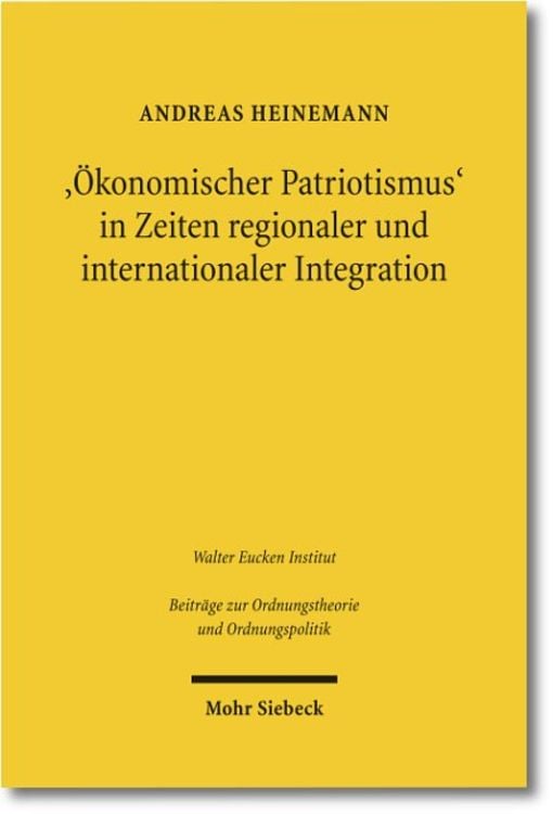 Produktbild: 'Ökonomischer Patriotismus' in Zeiten regionaler und internationaler Integration