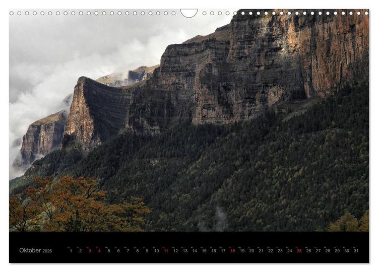 Produktbild: Spaniens Pyren&auml;en - Ordesa y Monte Perdido (Wandkalender 2026 DIN A3 quer), CALVENDO Monatskalender