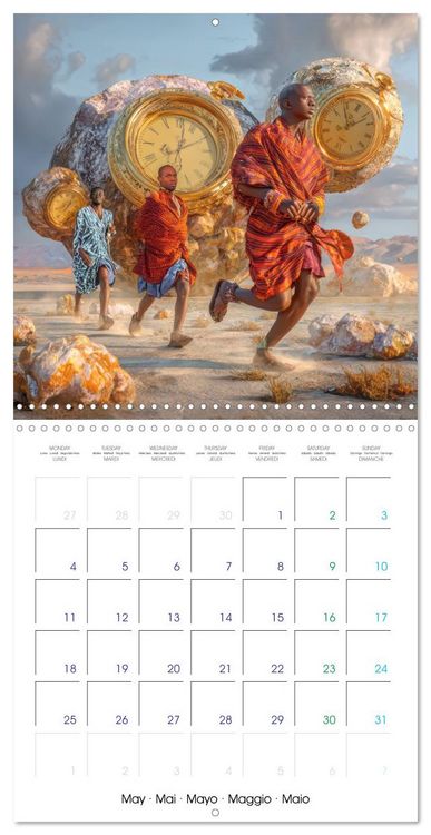 Produktbild: Surreal worlds - Moments of flowing time (Wall Calendar 2026 12 &times; 12 Inch) CALVENDO 12 Month Wall Calendar