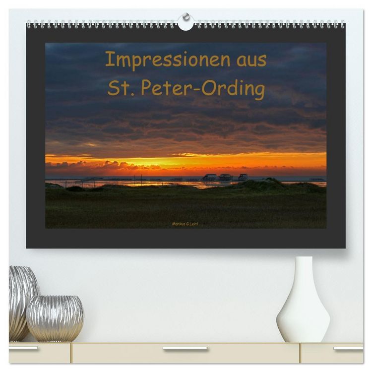 Produktbild: Impressionen aus St. Peter-Ording (hochwertiger Premium Wandkalender 2026 DIN A2 quer), Kunstdruck in Hochglanz