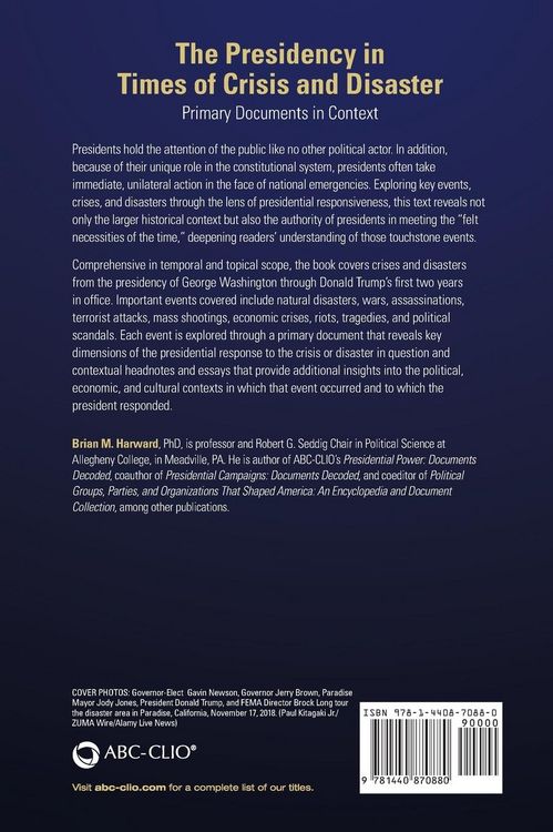 Produktbild: The Presidency in Times of Crisis and Disaster
