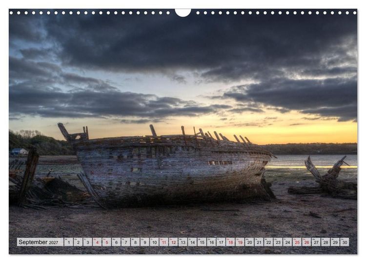 Produktbild: Cimeti&egrave;re de Bateaux de Rostellec (Wandkalender 2027 DIN A3 quer), CALVENDO Monatskalender