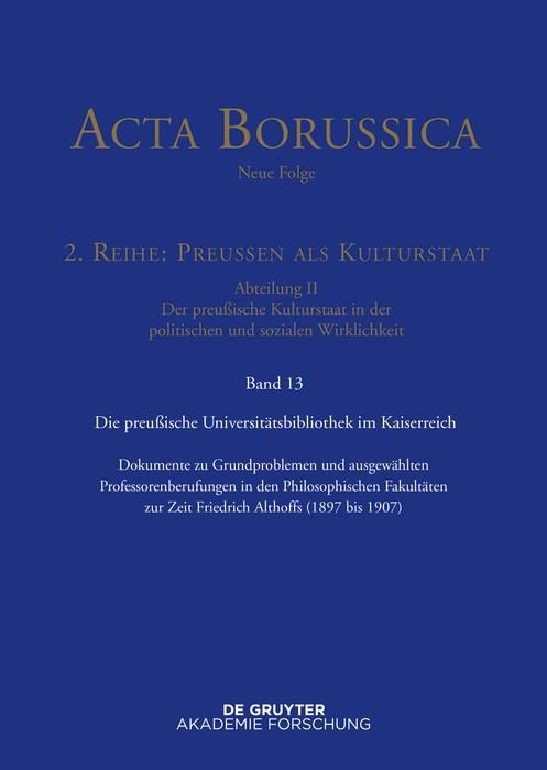 Produktbild: Preu&szlig;ische Universit&auml;tspolitik im Deutschen Kaiserreich