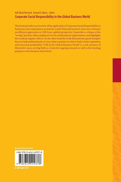 Produktbild: Corporate Social Responsibility in the Global Business World