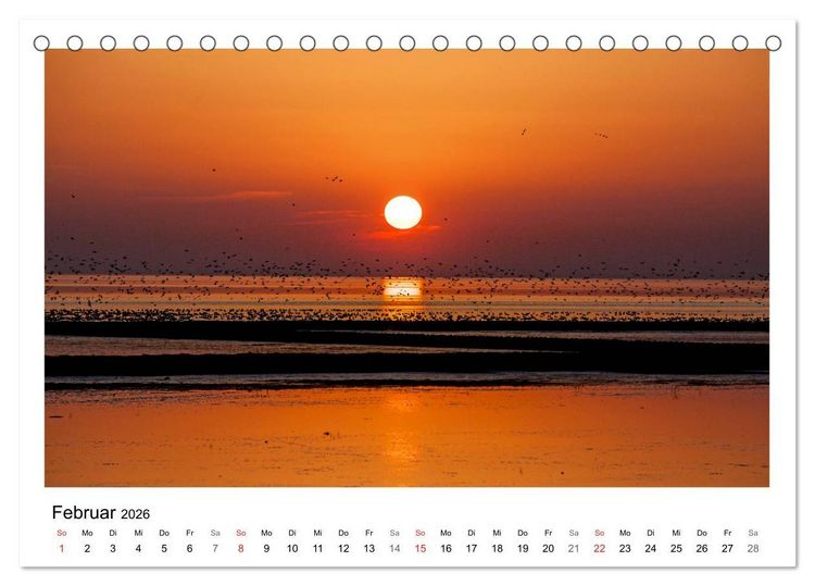 Produktbild: Ostfriesland - Tour (Tischkalender 2026 DIN A5 quer), CALVENDO Monatskalender