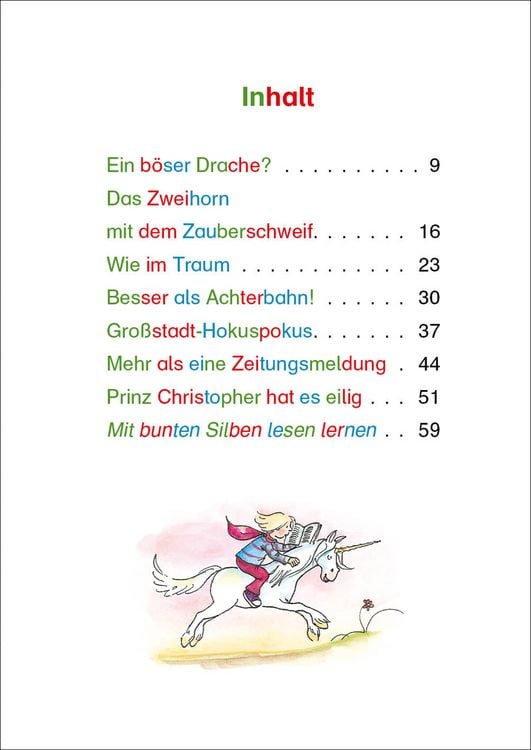 Produktbild: Silbengeschichten zum Lesenlernen - Einhorngeschichten