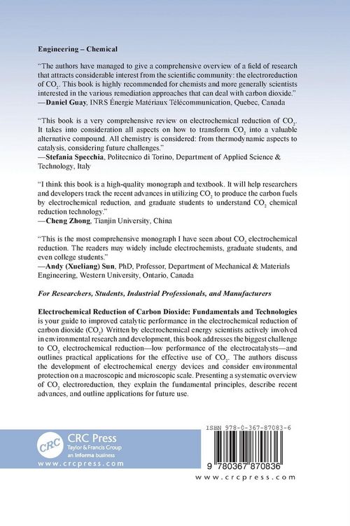 Produktbild: Electrochemical Reduction of Carbon Dioxide