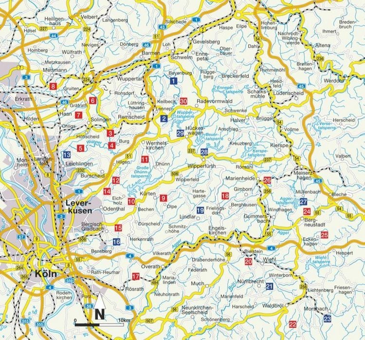 Produktbild: Wanderungen f&uuml;r Langschl&auml;fer Bergisches Land