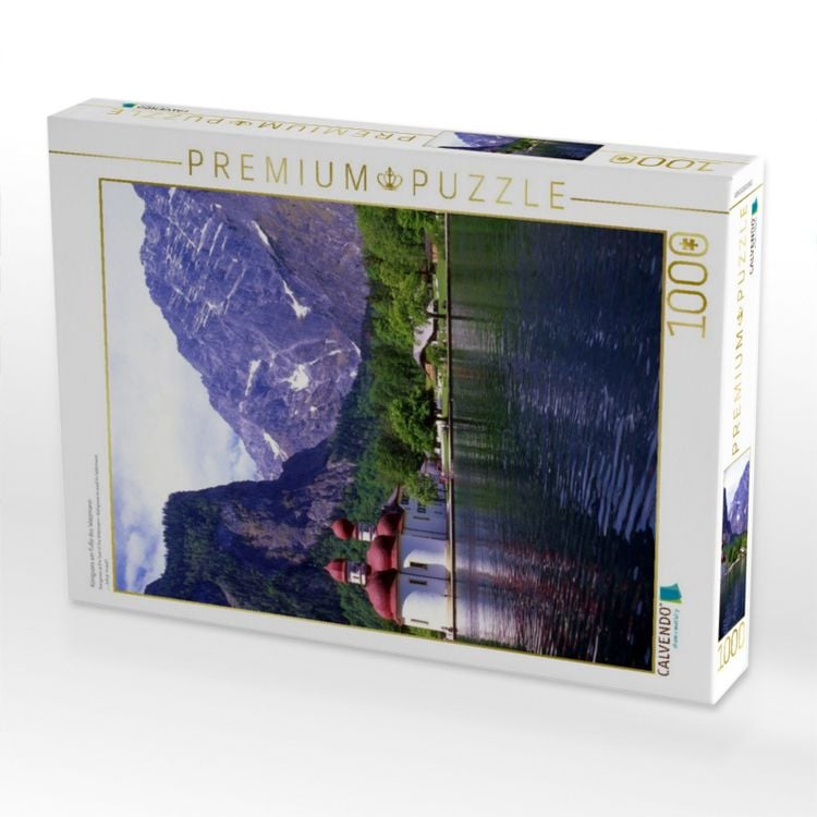 Produktbild: CALVENDO Puzzle K&ouml;nigssee am Fu&szlig;e des Watzmann | 1000 Teile Lege-Gr&ouml;&szlig;e 64x48cm Foto-Puzzle f&uuml;r gl&uuml;ckliche Stunden