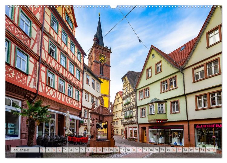 Produktbild: Wertheim Impressionen (hochwertiger Premium Wandkalender 2026 DIN A2 quer), Kunstdruck in Hochglanz