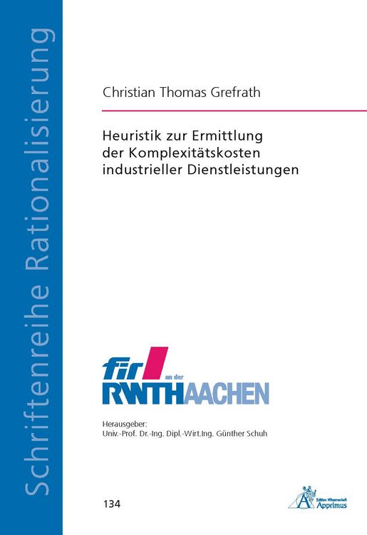 Produktbild: Heuristik zur Ermittlung der Komplexit&auml;tskosten industrieller Dienstleistungen
