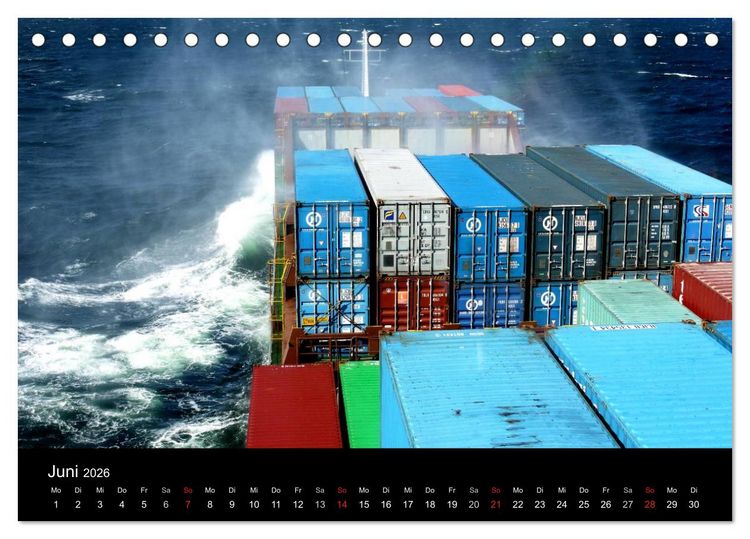 Produktbild: Containerwelten (Tischkalender 2026 DIN A5 quer), CALVENDO Monatskalender