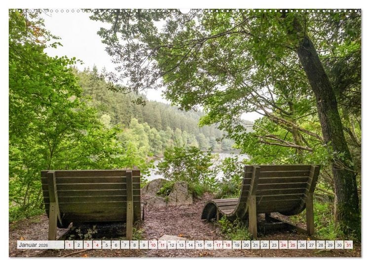 Produktbild: Nationalpark Eifel - Sch&ouml;ne Tage im Gr&uuml;nen (hochwertiger Premium Wandkalender 2026 DIN A2 quer), Kunstdruck in Hochglanz