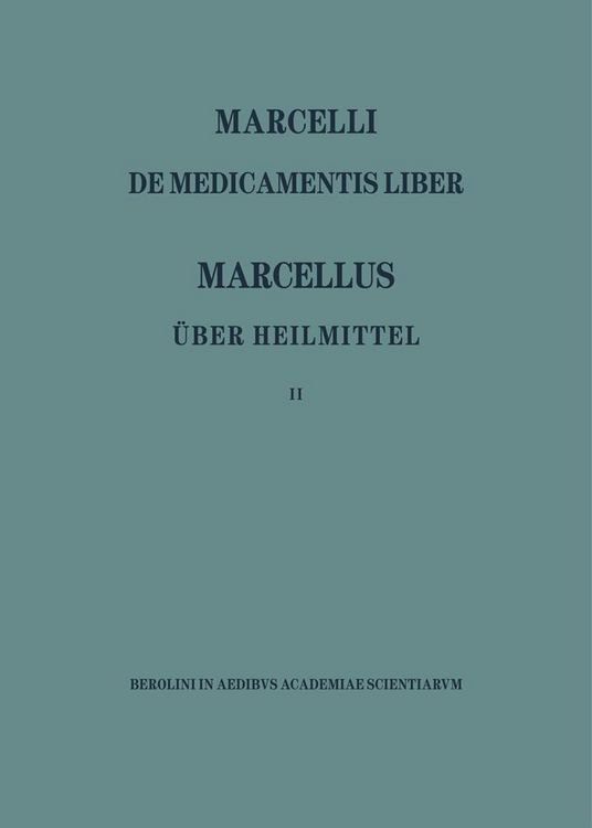Produktbild: Marcellus - &Uuml;ber die Heilmittel 2