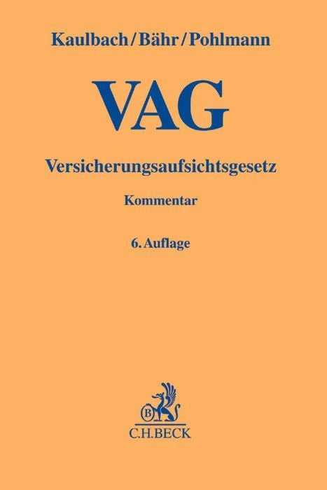Produktbild: Versicherungsaufsichtsgesetz. VAG